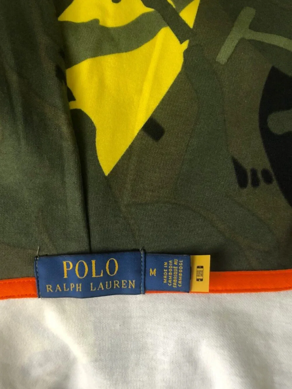 POLO RALPH LAUREN Logo Polo Pony Camo Double-Knit Hoodie Size M NEW